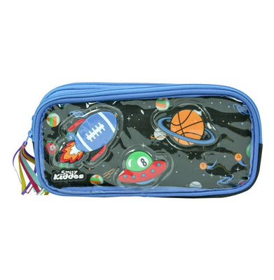 imagSmily Kiddos Fancy Transparent Pencil Case Black