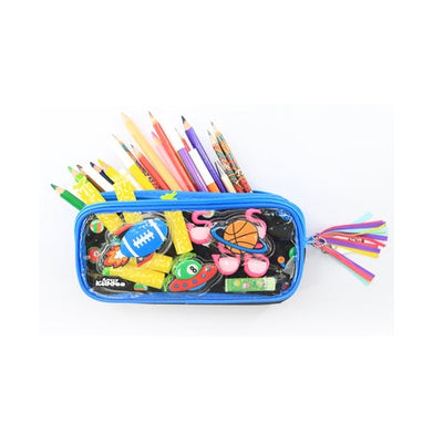 imagSmily Kiddos Fancy Transparent Pencil Case Black