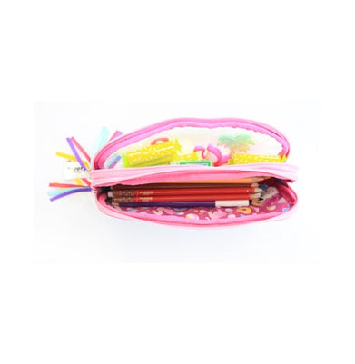 imagSmily Kiddos Fancy Transparent Pencil Case Light Blue