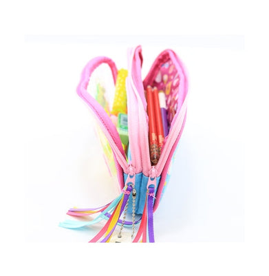 imagSmily Kiddos Fancy Transparent Pencil Case Light Blue