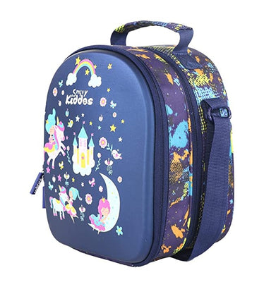 imagSmily Kiddos Hartop Eva Lunch Bag Unicorn theme - Blue