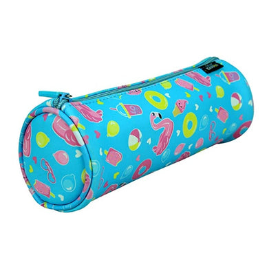 imagSMILY KIDDOS Round Pencil Pouch for Kids