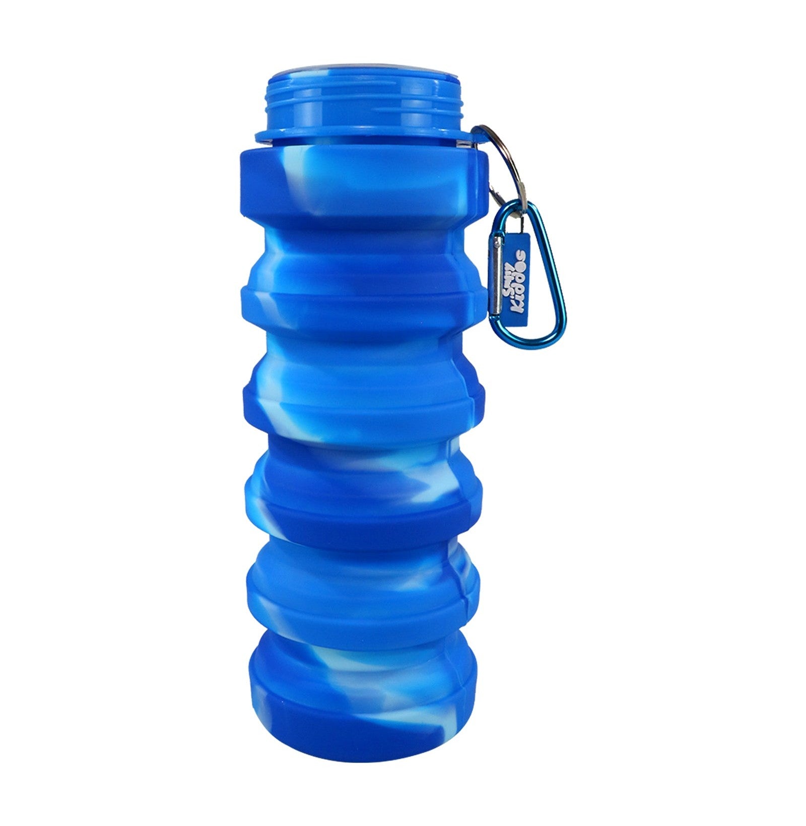 Smily Kiddos Expandable Silicone Water Bottle - Blue