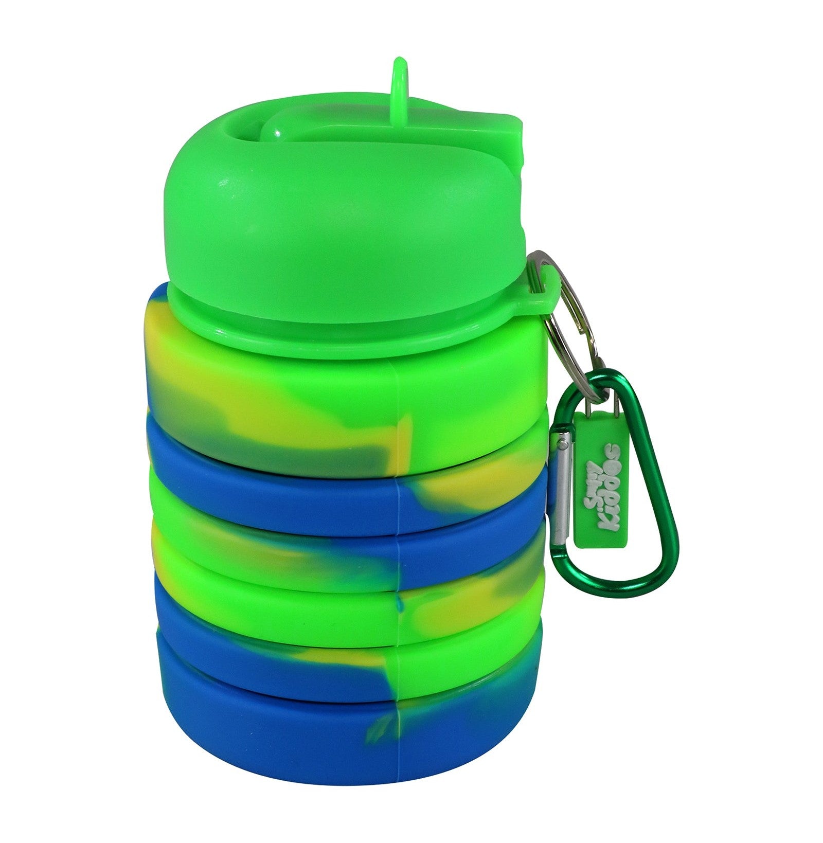 Smily Kiddos Expandable Silicone Water Bottle - Green