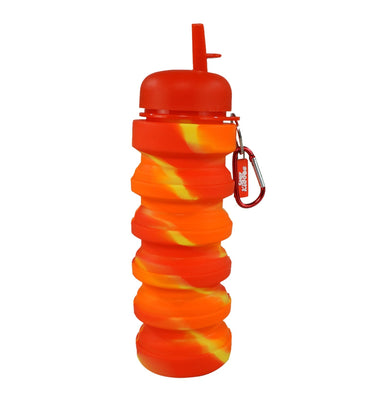 imagSmily Kiddos Silicone Water Bottle- Red