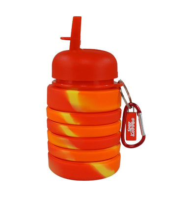imagSmily Kiddos Silicone Water Bottle- Red