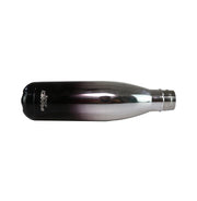 image //www.c...Smily Kiddos Steel Holographic Water Bottle 500 ML - Glossy Silver Black