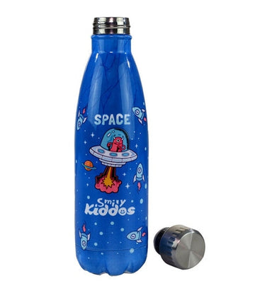 imagSmily Kiddos Steel Water Bottle Blue - Space Theme-Sk16001643