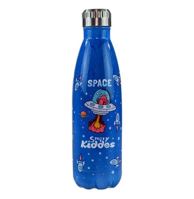 imagSmily Kiddos Steel Water Bottle Blue - Space Theme-Sk16001643