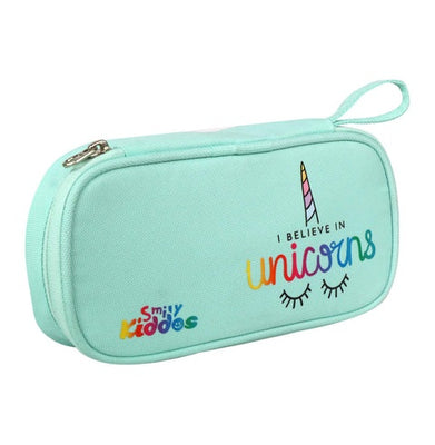 imagSmily Kiddos Zipper Pencil Pouch Unicorn Seagreen-MK11001613