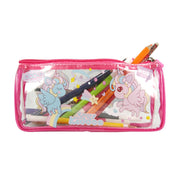 image //www.c...Smily Unicorn Transparent Pencil Pouch Sk11003080