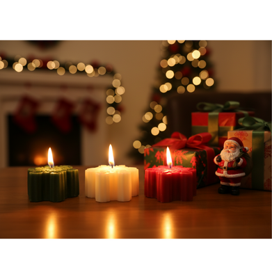 imagSet of 3 Candle Box 3 colour snowflakes buy online at crossword.in
