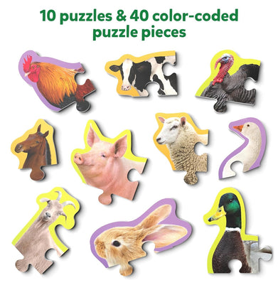 imagStep By Step Puzzles- Farm Animals