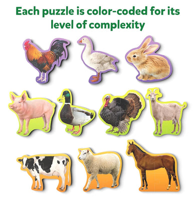 imagStep By Step Puzzles- Farm Animals