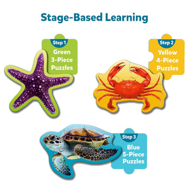imagStep By Step Puzzles - Underwater Animals