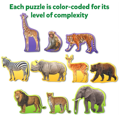 imagStep By Step Puzzles - Wild Animals