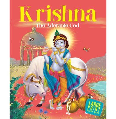 imagStory book: Krishna The Adorable God : Indian Mythology Large Print Paperback Om Books Editorial Team