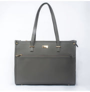 image //www.c...Strokes-Slate Grey Box Tote Bag