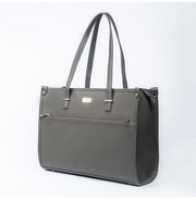 image //www.c...Strokes-Slate Grey Box Tote Bag