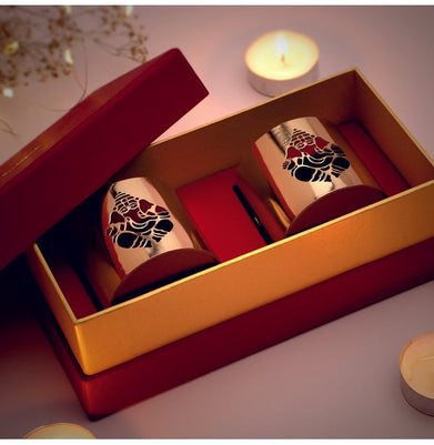 imagTea Light Holder Sri Ganesha Set Of 2