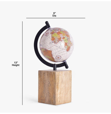 imagThe Earth in Miniature-White Globe 5