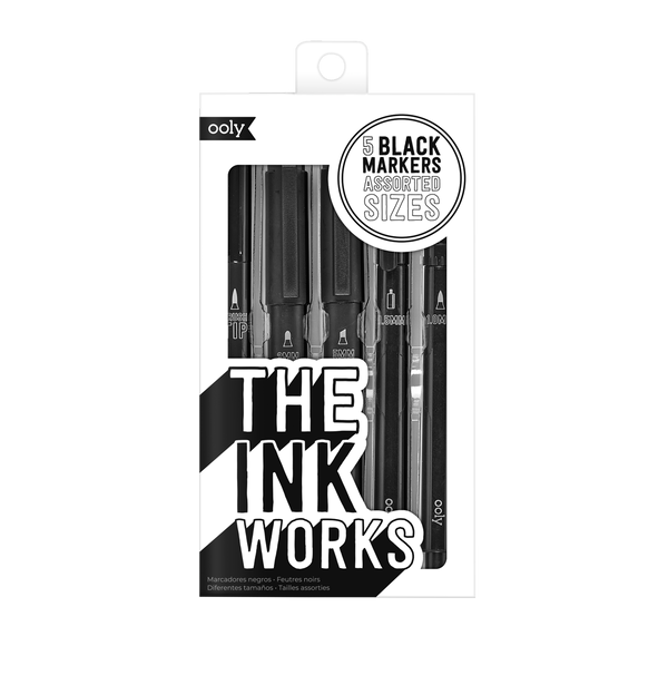 Ultimate Versatile Black Ink Marker Set The Ink Works Set Of 5