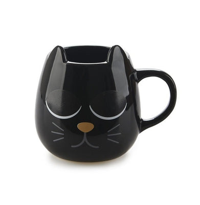 imagThermosensitive Mug,Wake Cat,Black,250Ml,Ceramic-27590