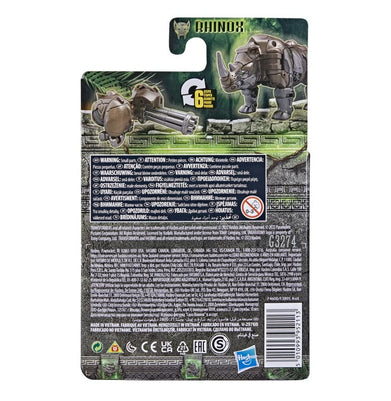 imagTransformers Toys Rise of The Beasts Movie, Beast Alliance, Beast Battle Masters Rhinox Action Figure