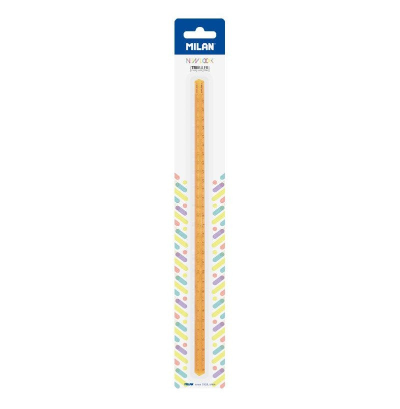Vibrant Ruler Buy Milan 30 Cm Vibrant Orange Triangular Transparent Ruler - General ...