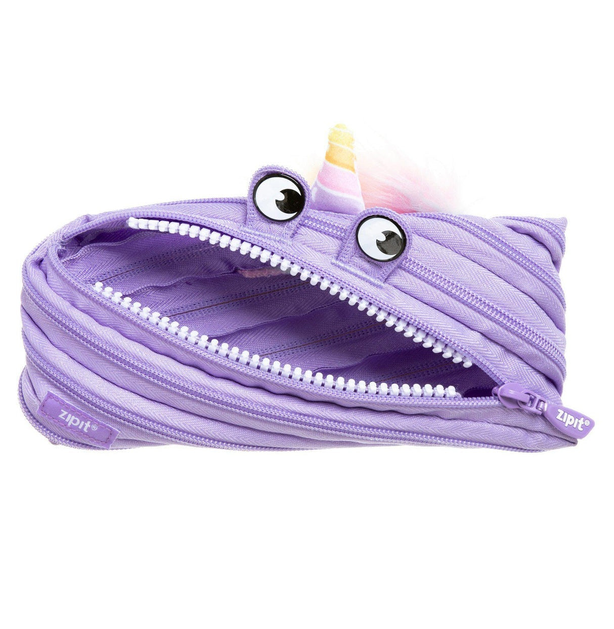Whimsical Unicorn Zipper Pouch In Light Purple