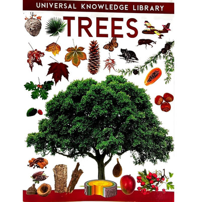 imagUniversal Knowledge Library Trees Book Explore Diverse Botanical Wonders Paperback LUSHEN