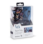 image //www.c...V&A Bookaroo Tech-Tidy - Kilburn Black Floral-49202