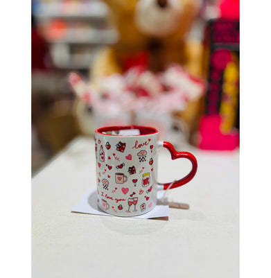 imagValentine's Heart Handle Mug