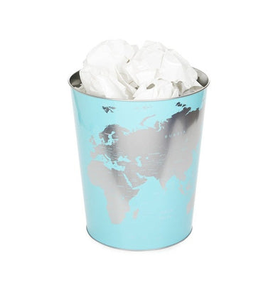 imagWastebasket,Globe,Turquoise,-27539
