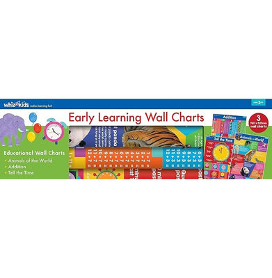 imagWhiz Kids 3 Pack Wall Charts : Early Learning Poster