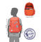 imag6Wildcraft WIKI 3 Streak Orange Backpack with Sleeve Separator