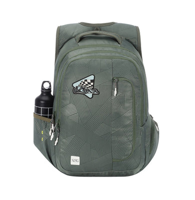 imagWildcraft WIKI Girl 4 Streak Olive Backpack with Sleeve Separator