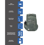 image //www.c...Wildcraft WIKI Girl 4 Streak Olive Backpack with Sleeve Separator