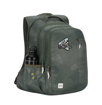 imagWildcraft WIKI Girl 4 Streak Olive Backpack with Sleeve Separator