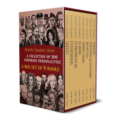 imagWorld's Greatest Library : A Collection of 200 Inspiring Personalities Box Set of 8 Biographies Paperback Wonder House Books