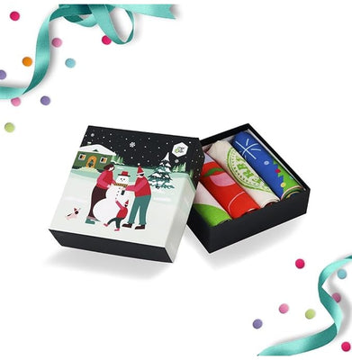 imagXmas 4 Large Hankies Gift Box of Men's