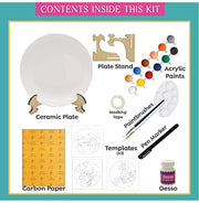 image //www.c...Kalakaram Paint Your Own Pichwai Art on a Plate Painting kit | Buy Painting Set/Kit for Kids 10 Year Old | Craft DIY Educational Kit for Kids | Best Gift for Boys and Girls| Traditional Painting Kits