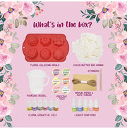 image //www.c...Kalakaram Melt & Pour Cocoa Butter Floral Soap Making Kit, Soap Making For Kids And Adults, Make 6 Floral Soap, SLS And Paraben Free Cocoa Butter Soap Base, Gifting Soap Making Kit For Loved Ones
