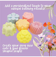 image //www.c...Kalakaram Melt & Pour Cocoa Butter Floral Soap Making Kit, Soap Making For Kids And Adults, Make 6 Floral Soap, SLS And Paraben Free Cocoa Butter Soap Base, Gifting Soap Making Kit For Loved Ones