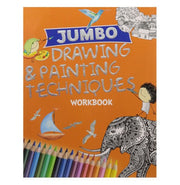 image //www.c...Drawing & Painting : Jumbo Drawing & Painting Techniques Workbook Paperback Om Books Editorial Team