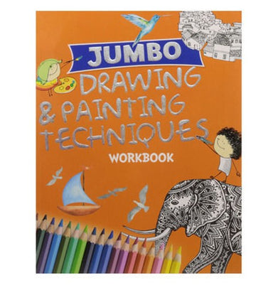imagDrawing & Painting : Jumbo Drawing & Painting Techniques Workbook Paperback Om Books Editorial Team