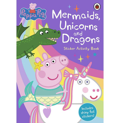 imagPeppa Pig: Mermaids, Unicorns & Dragons Sticker Activity Book 3-5 Years, Books, BOOKS5, December Book Sale, Early Learning, Kids Books, Non Discounted Products, Peppa Pig: Mermaids, Unicorns & Dragons Sticker Activity Book, WBD2025 crossword.in