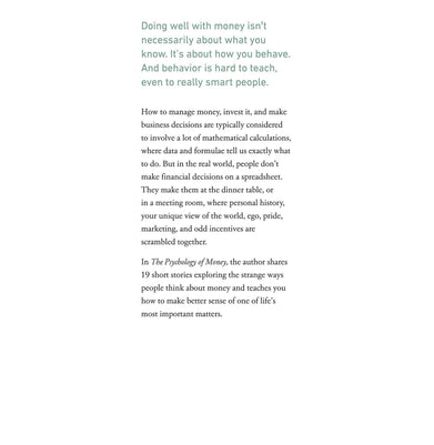 imagThe Psychology Of Money Deluxe Edition