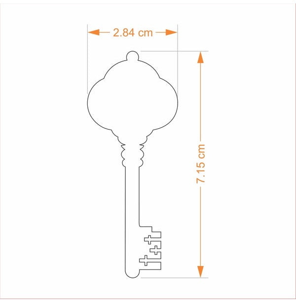 Bookmark Ornament Intricate Key - Crossword.in 