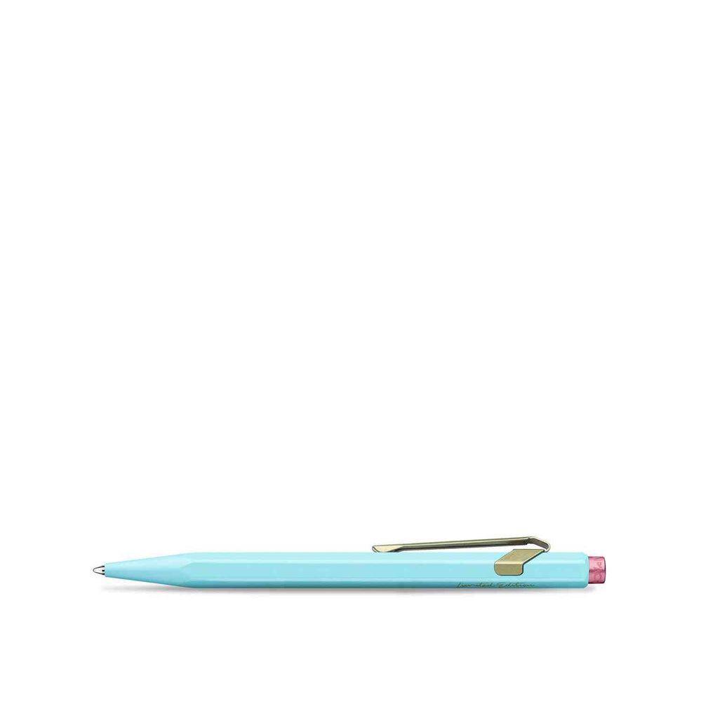 Caran D'Ache 849 Claim Your Style Ballpoint Pen - Bluish Pale - WP31993 - Crossword.in 